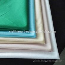 100% Polyester 120*88 PE40*PE40 57/58&quot; 121gsm pour chemises du Vietnam